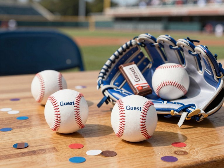 baseball themed practical party favors