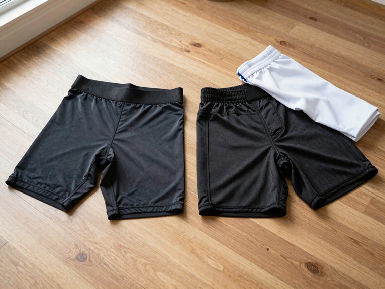 compression vs sliding shorts protection vs performance