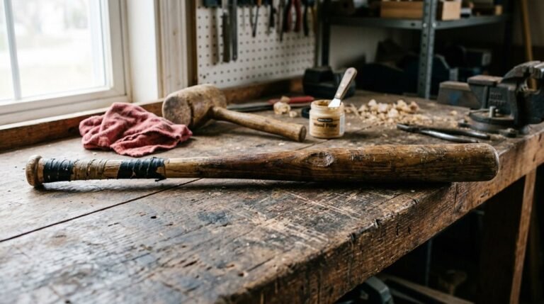 dented baseball bat repair steps