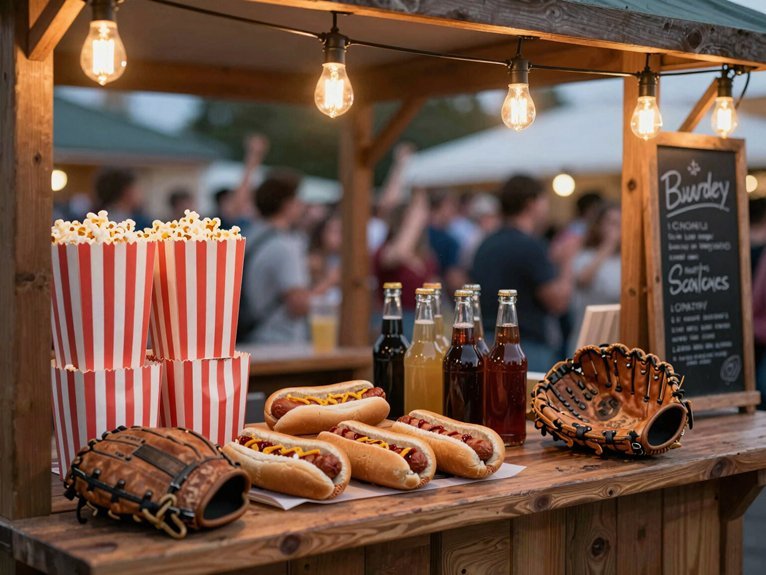 elevated concession stand details