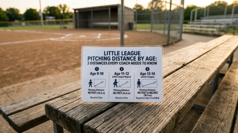 little league pitching distances by age