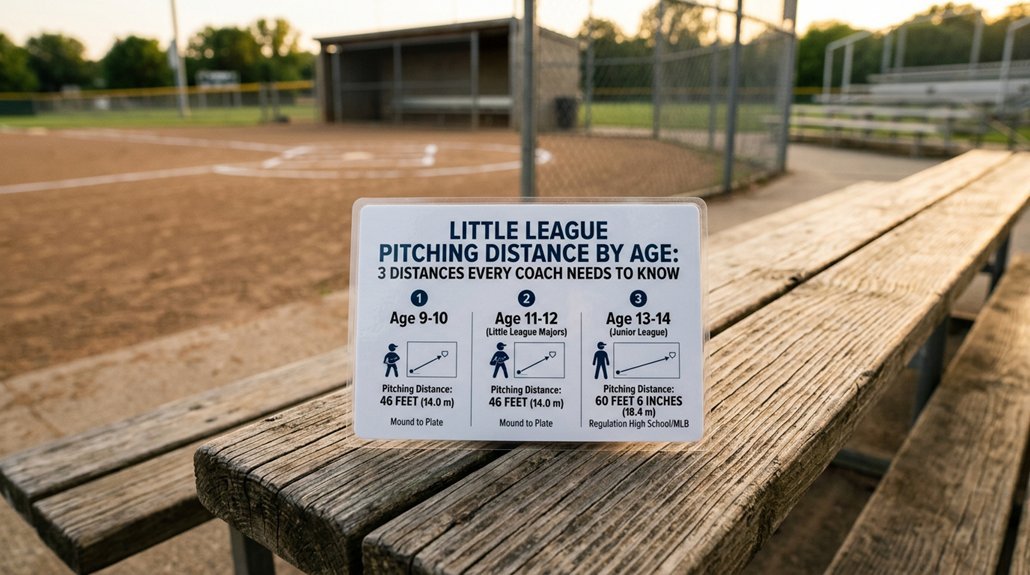 little league pitching distances by age
