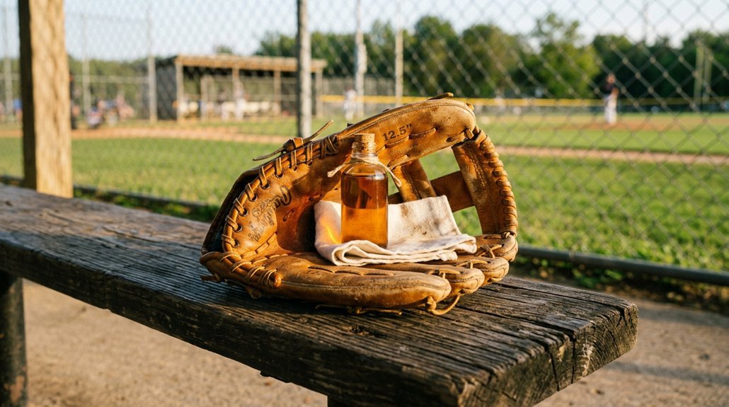 oil baseball glove in 10 steps